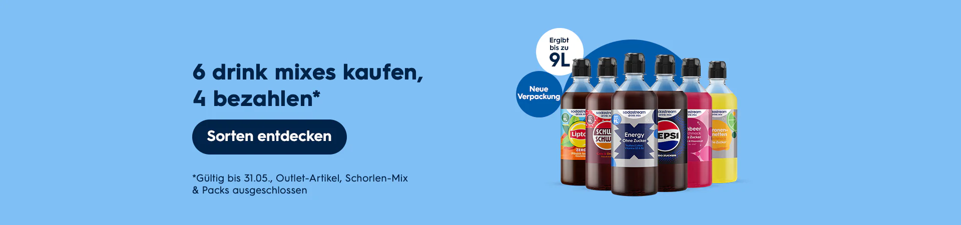 Frisches Sprudelwasser auf Knopfdruck
